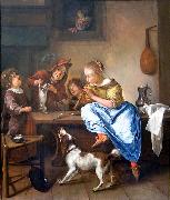 Jan Steen Children teaching a cat to dance china oil painting artist